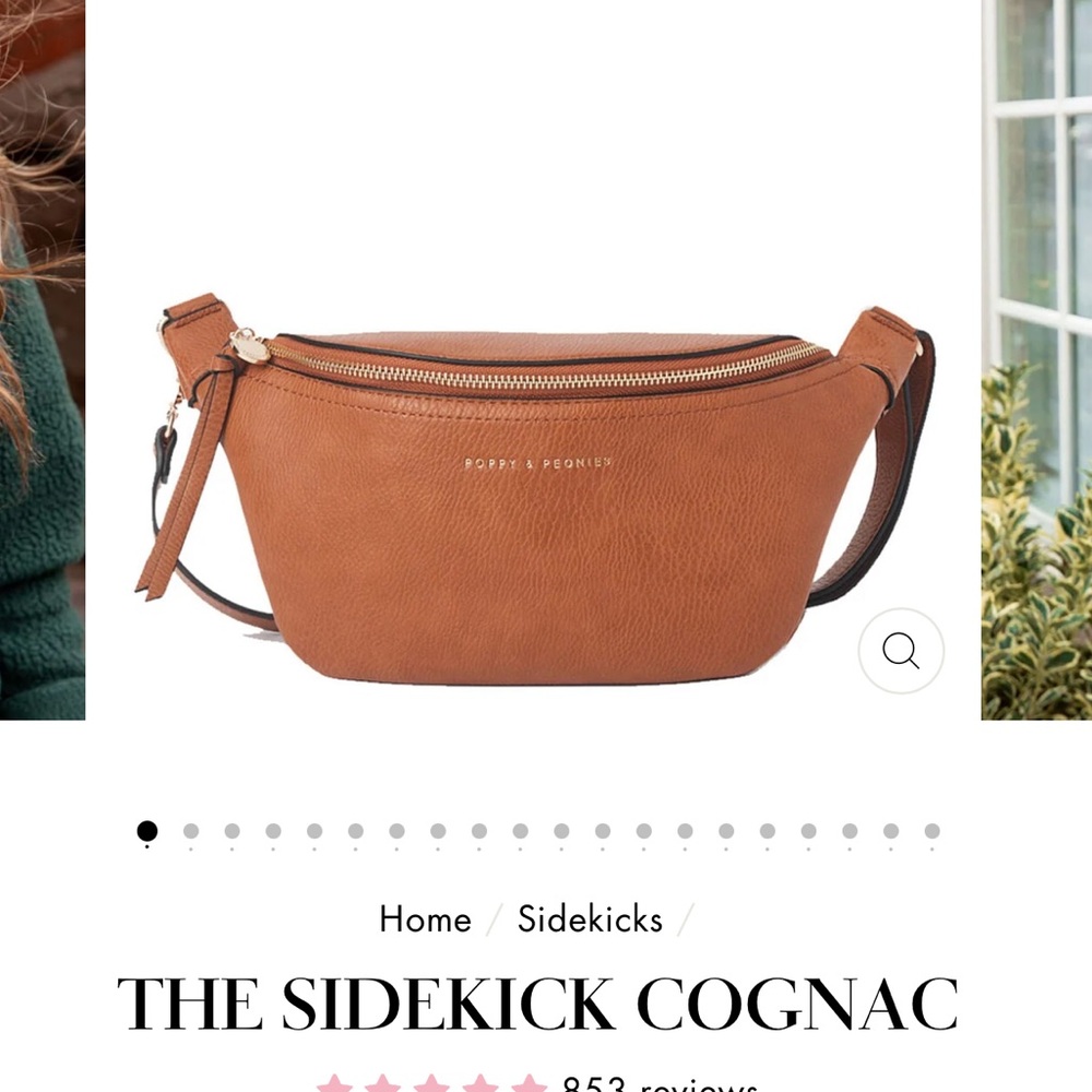 LIKE NEW POPPY AND PEONIES KIDEKICK IN COGNAC